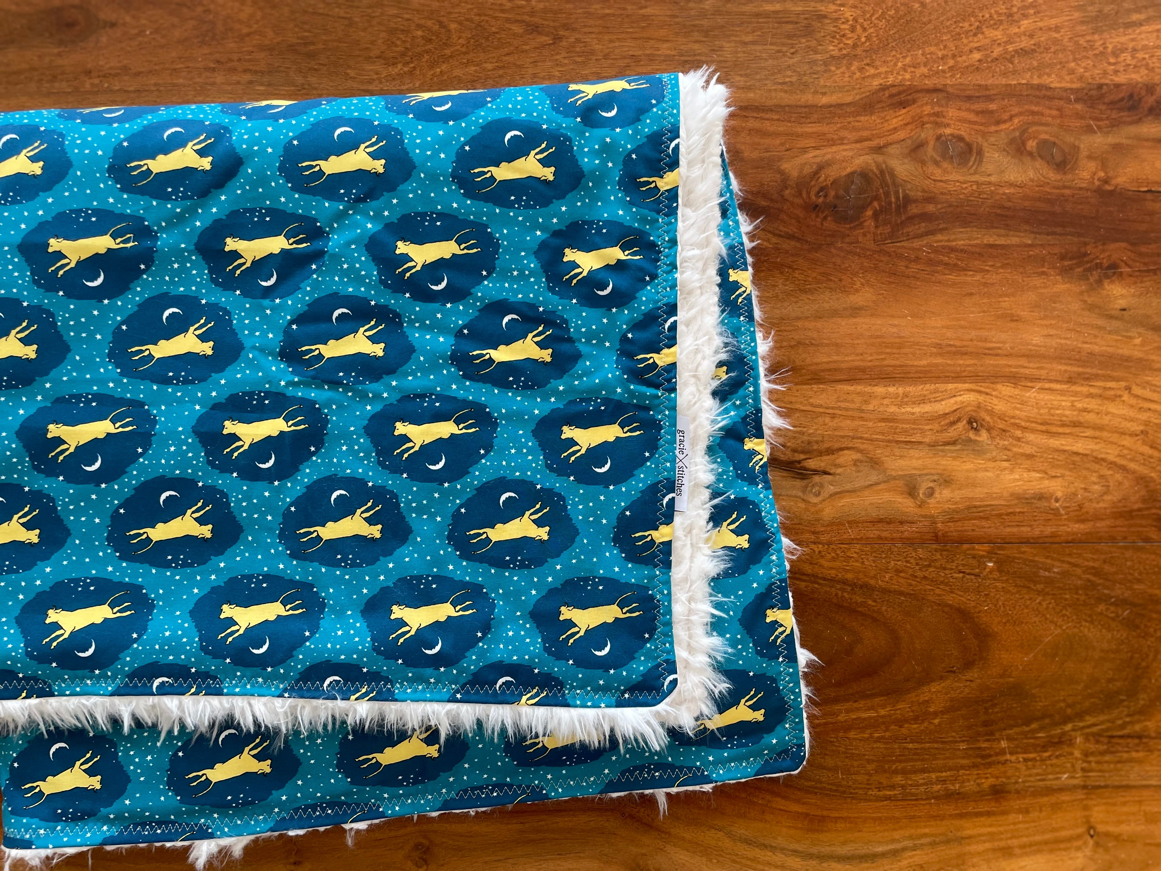 Baby Blanket - Goodnight Moon Cows