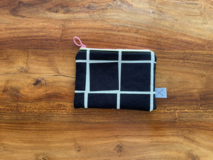 Petite Pouch - Wonky Grid