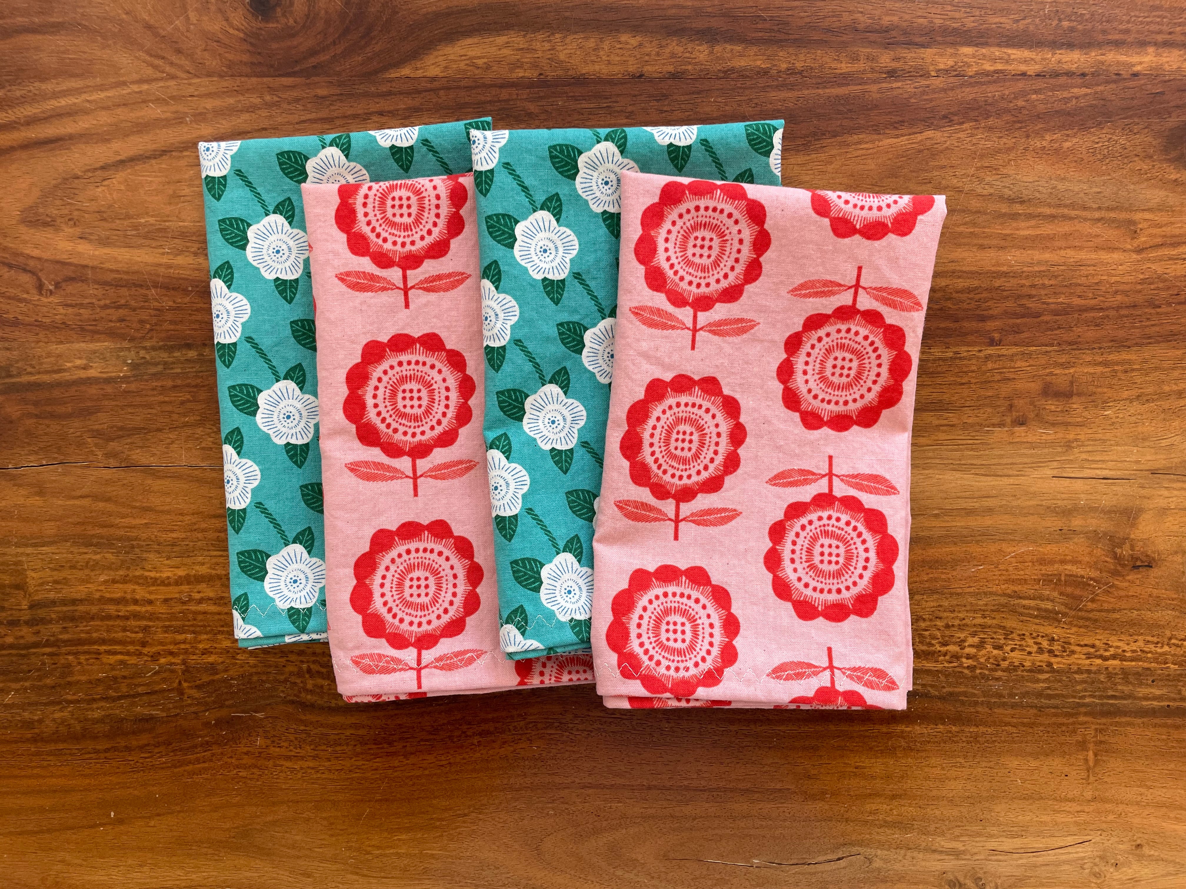 Cloth Napkins - Garden Party (4)