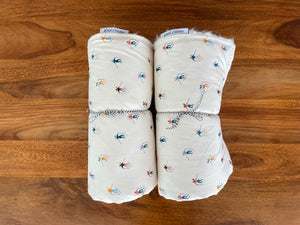 Baby Blanket - Cream Skiers