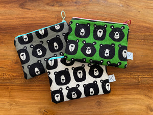 Petite Pouch - White Bears