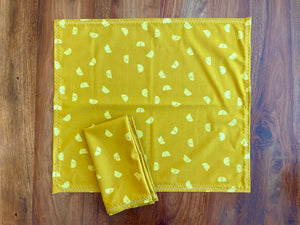 Cloth Napkins - Golden Half Moon (2)