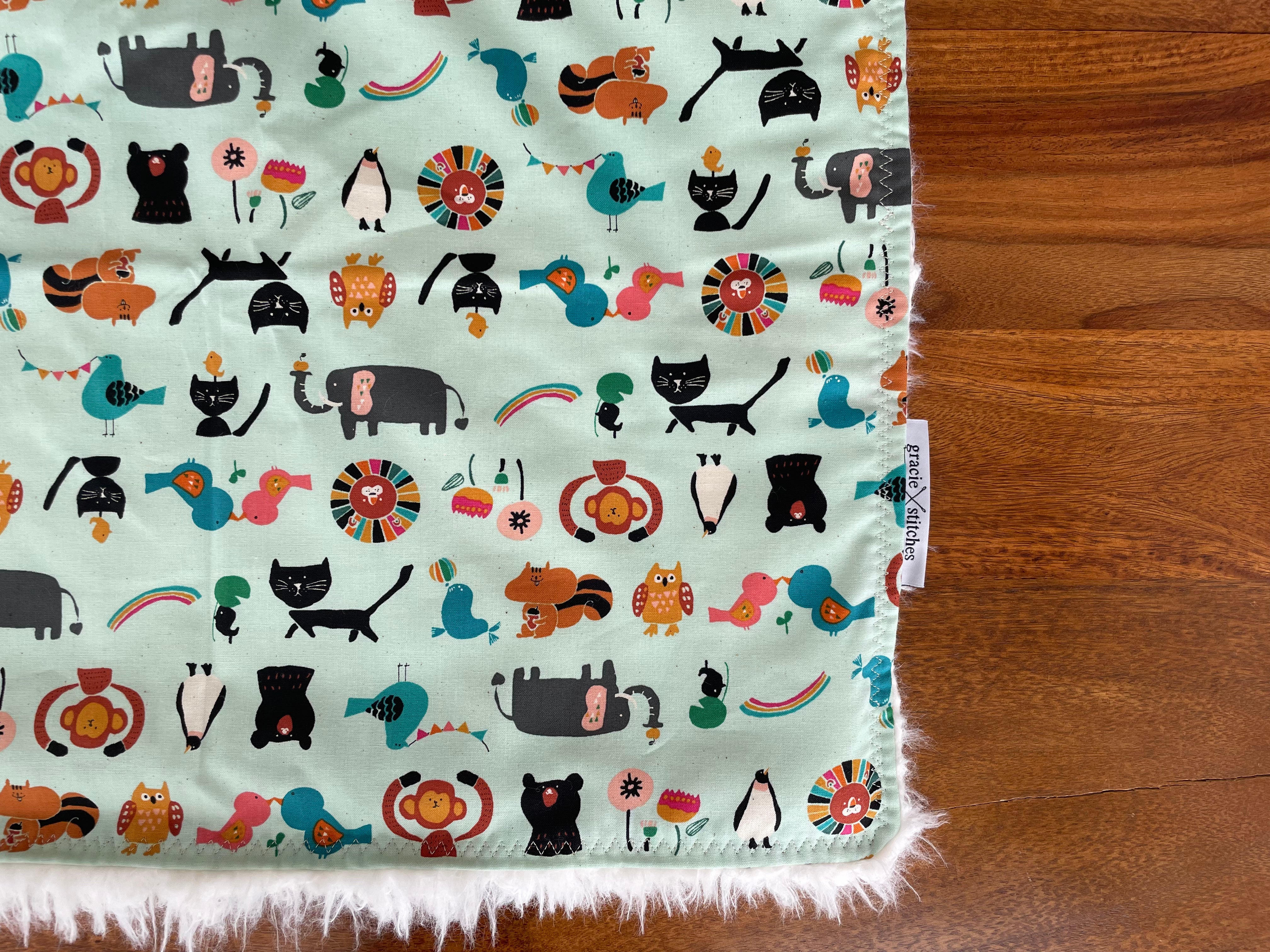 Baby Blanket - Animal Party