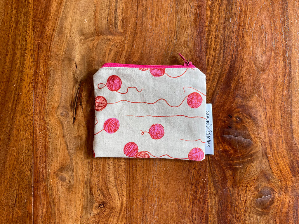 Zipper Pouch Small Yarn Balls 2