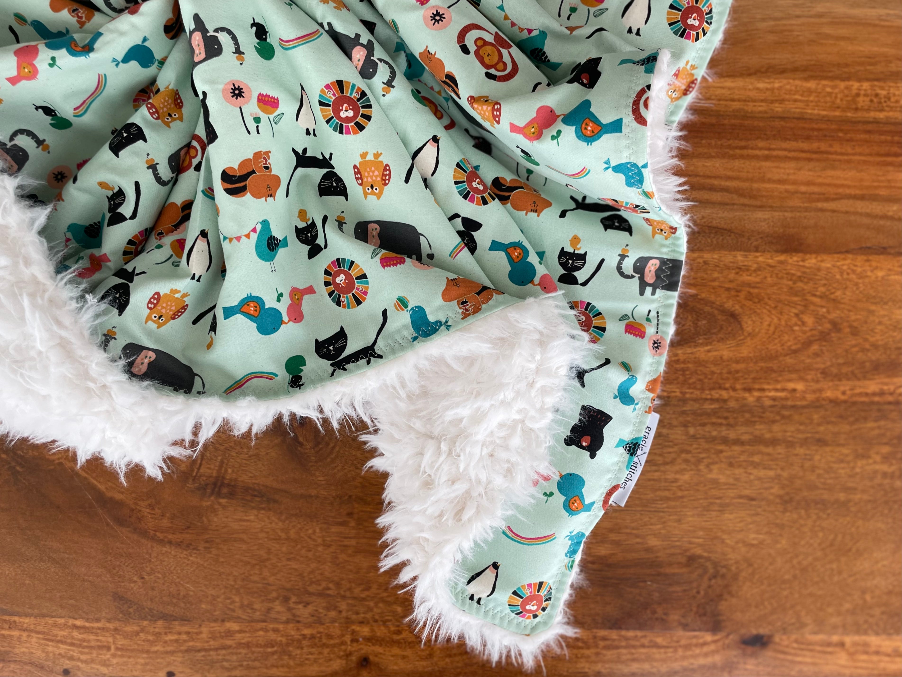Baby Blanket - Animal Party