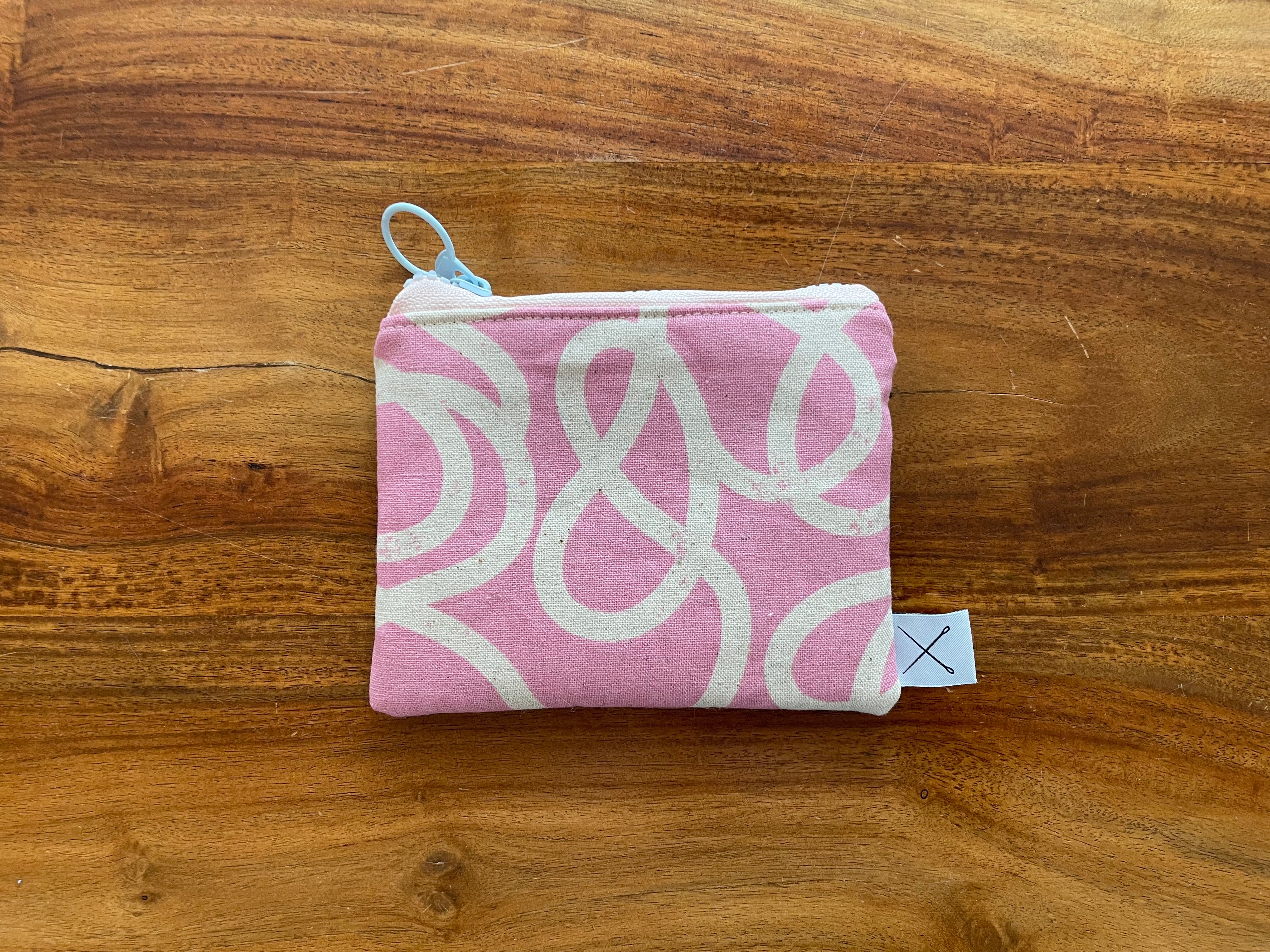 Petite Pouch - Pink Scribbles