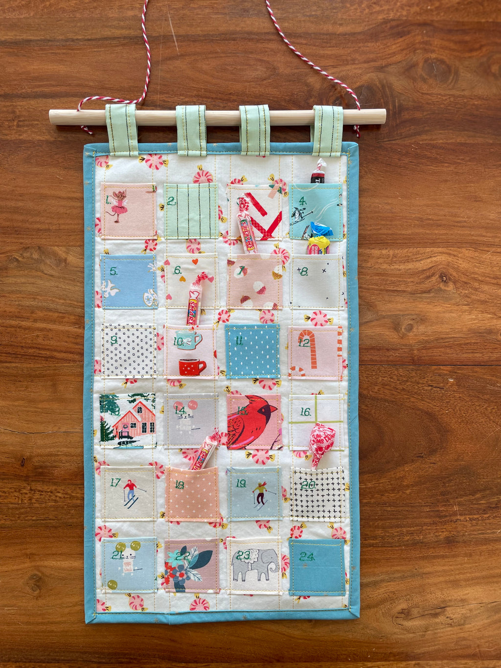 Candy Cane Advent Calendar