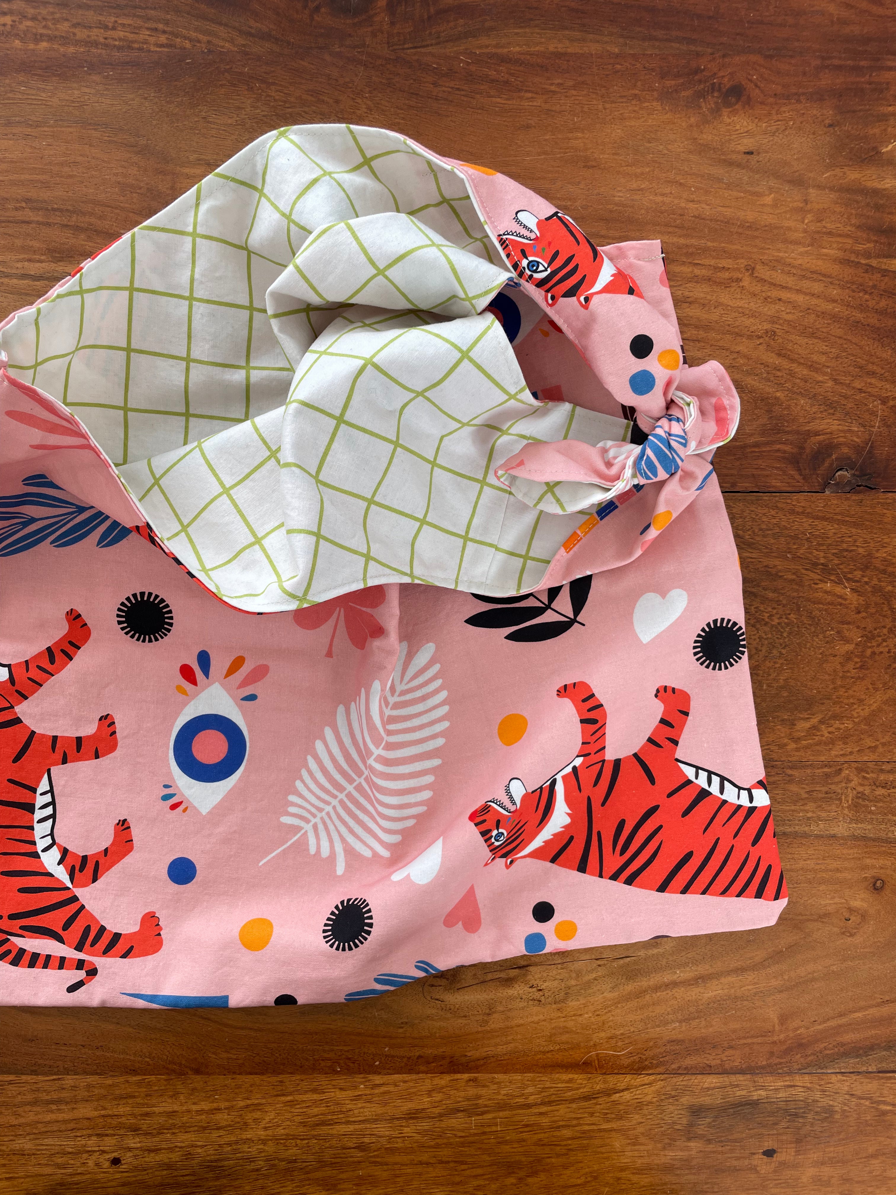 Tote - Tigers in pink