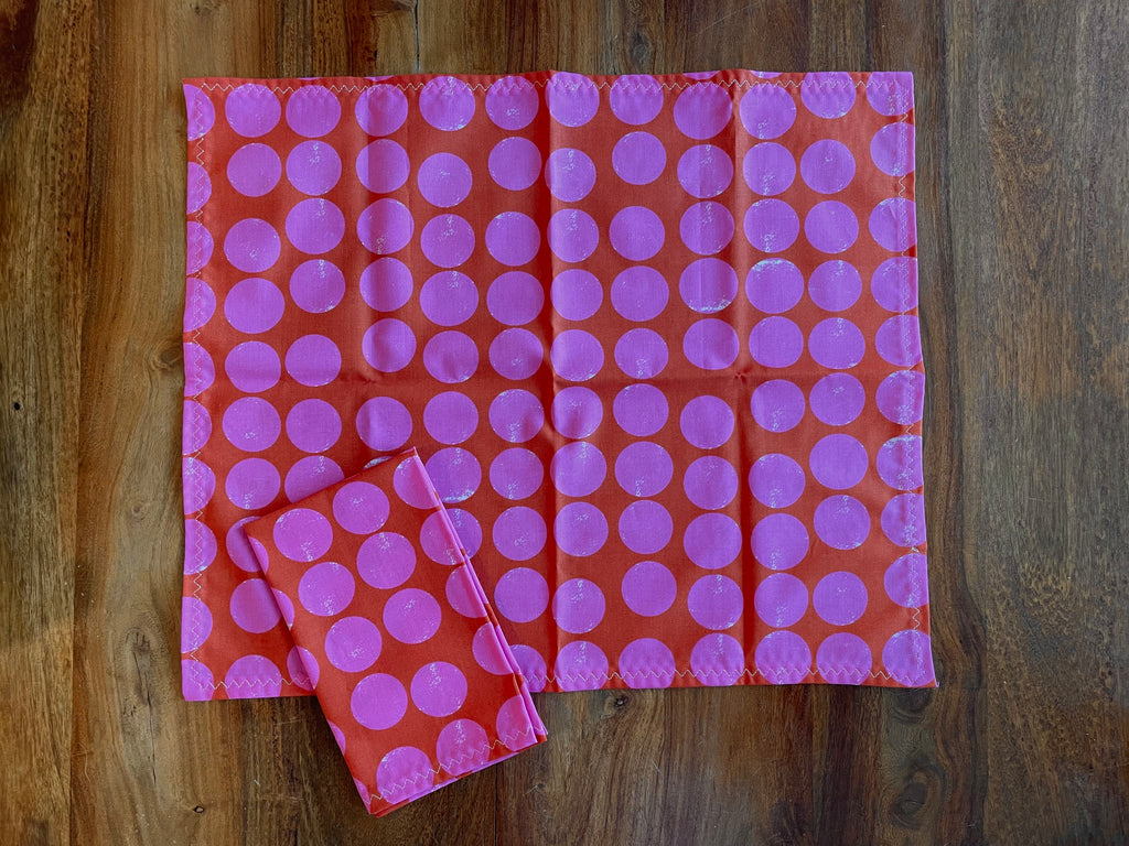 Cloth Napkins - Moon Dot (2)