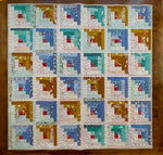 Foggy Day Sunny Day Log Cabin - Throw-size Quilt