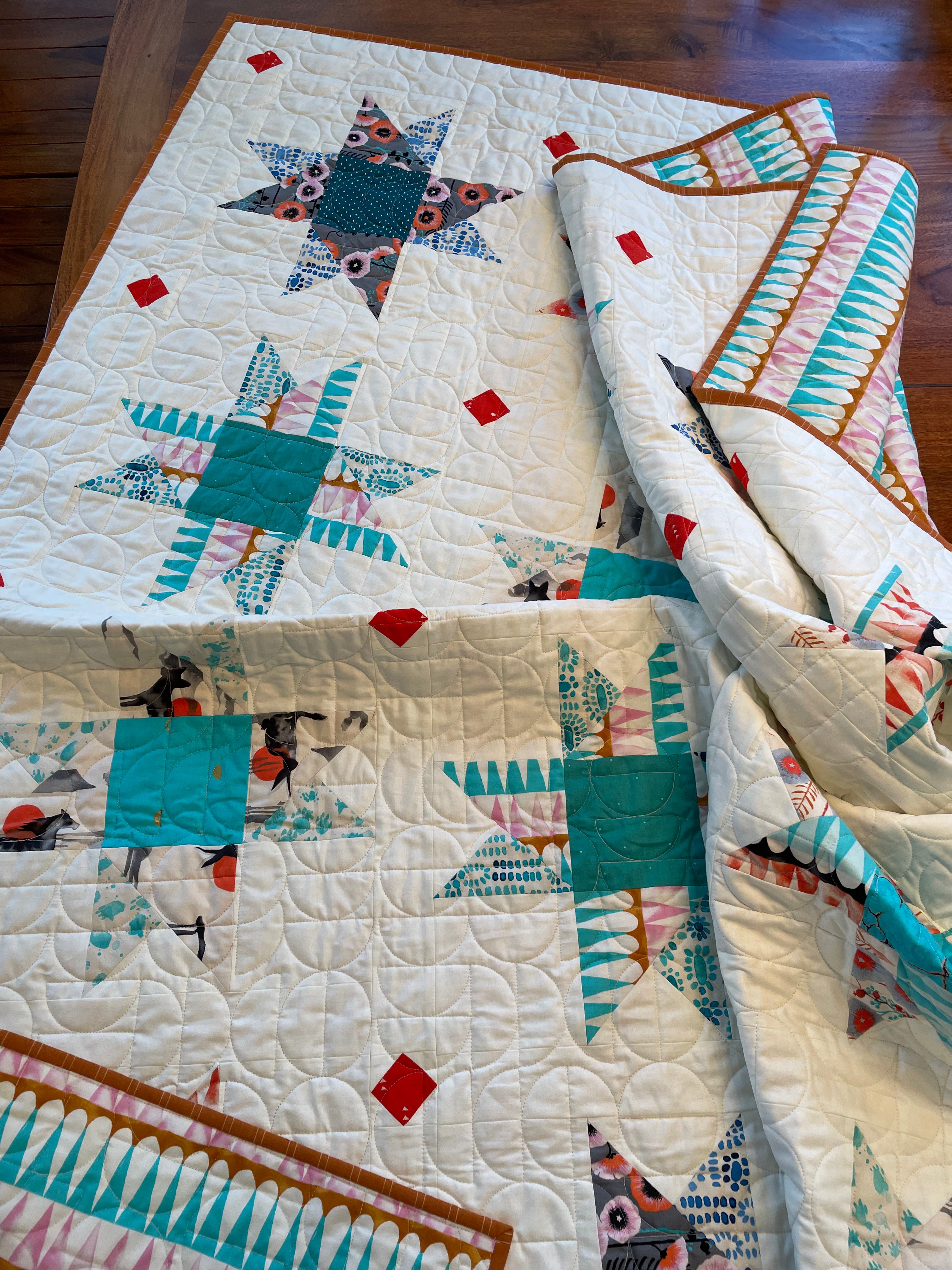 Santa Fe Starry Skies - Large throw-size Quilt