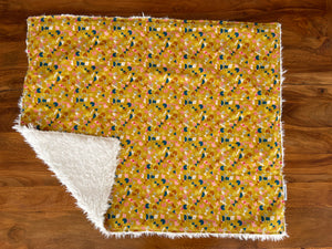 Baby Blanket - Cutouts in Goldenrod