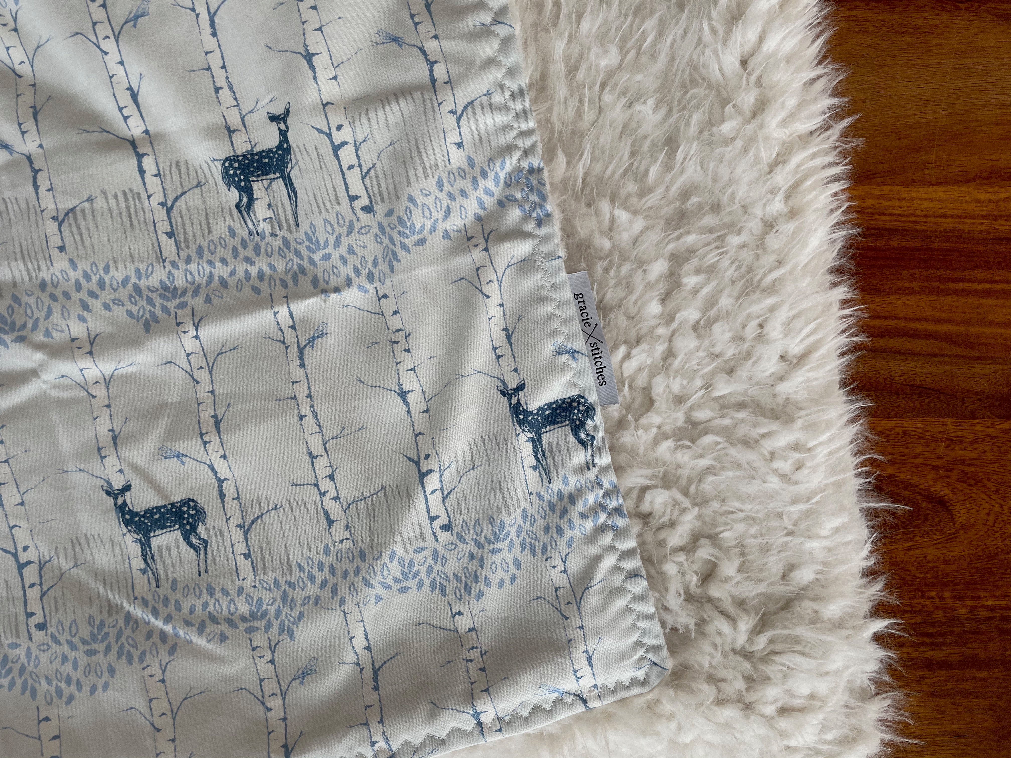 Baby Blanket - Fawn Forest Winter