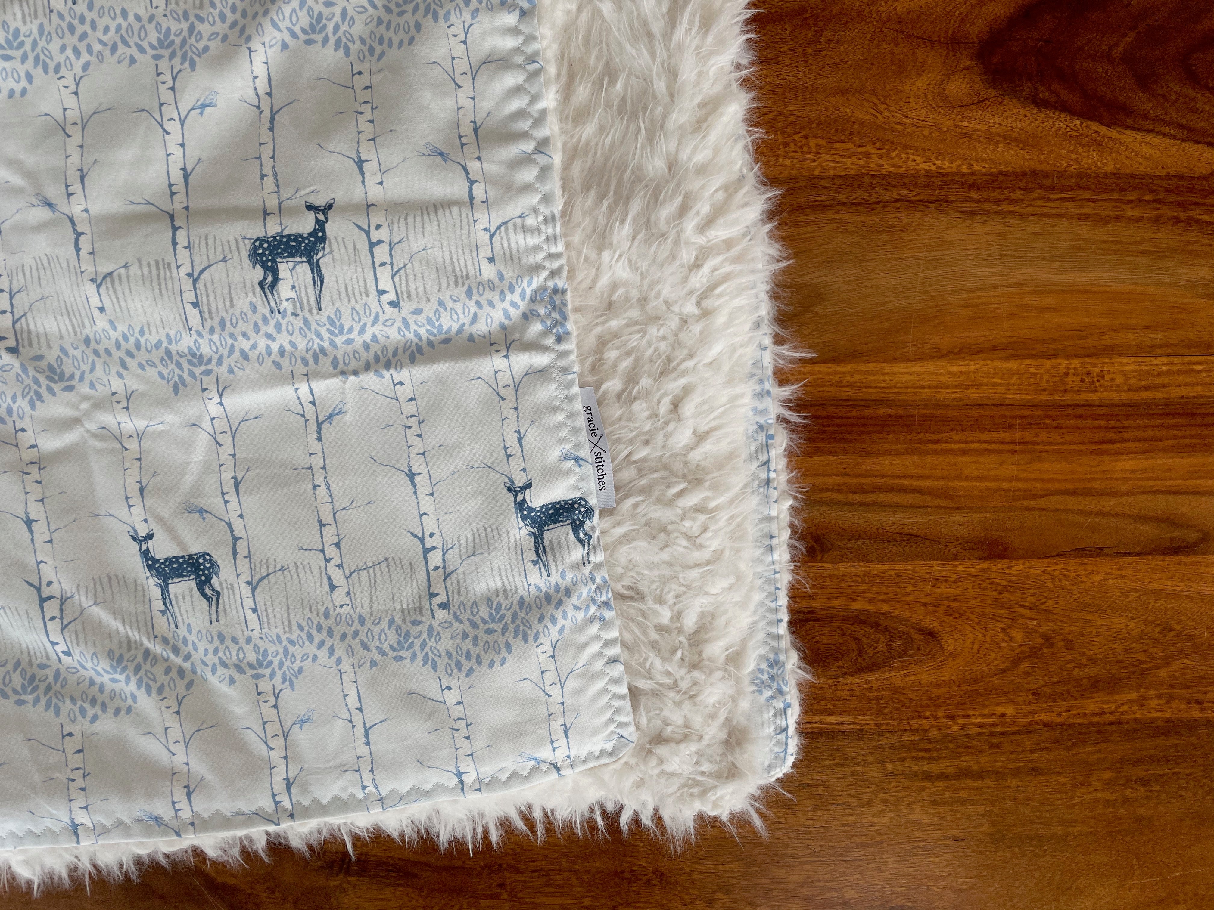 Baby Blanket - Fawn Forest Winter