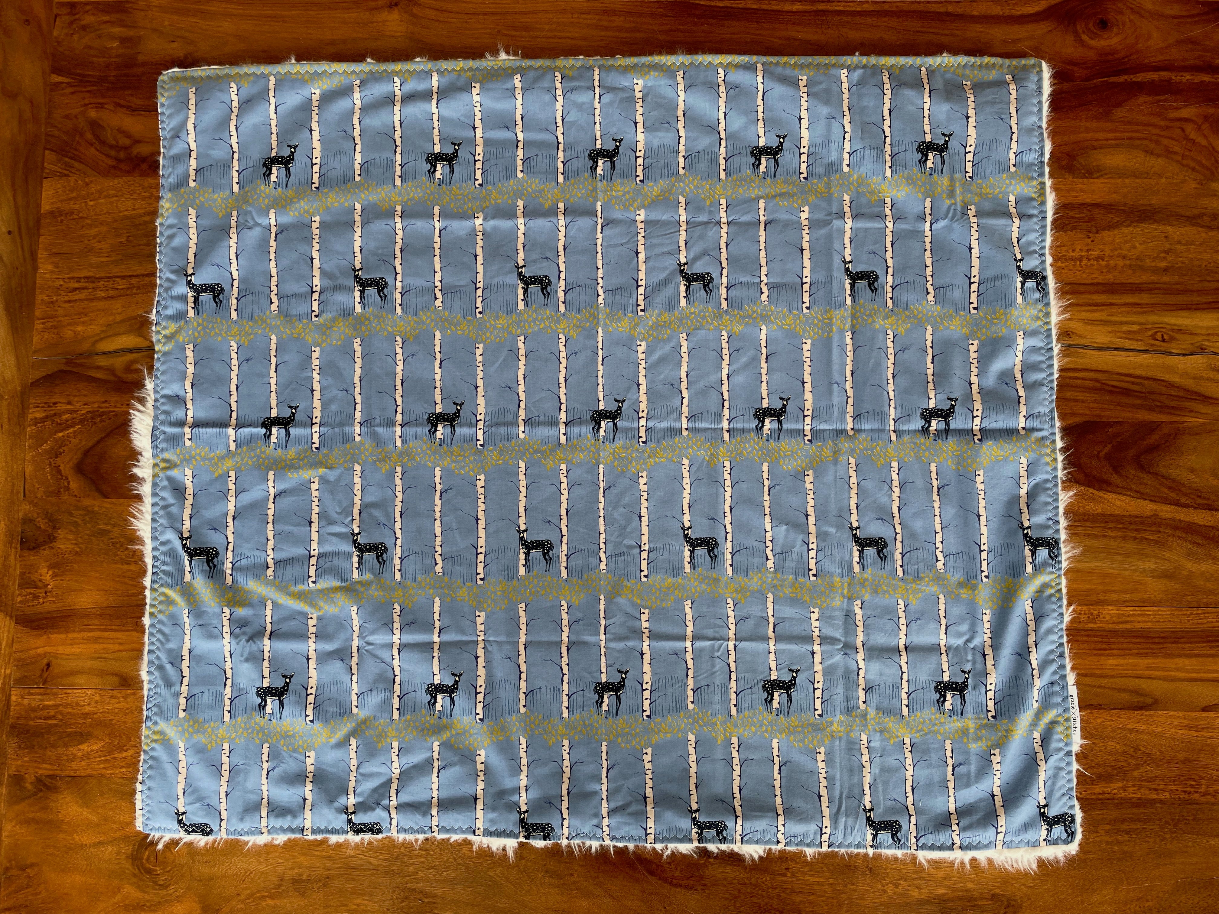 Baby Blanket - Fawn Forest Spring