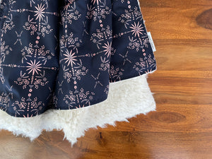 Throw Blanket - Navy Floral