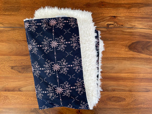 Throw Blanket - Navy Floral