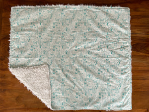 Baby Blanket - Blue Gnomes