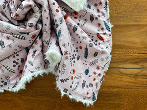 Baby Blanket - Lavender Owls