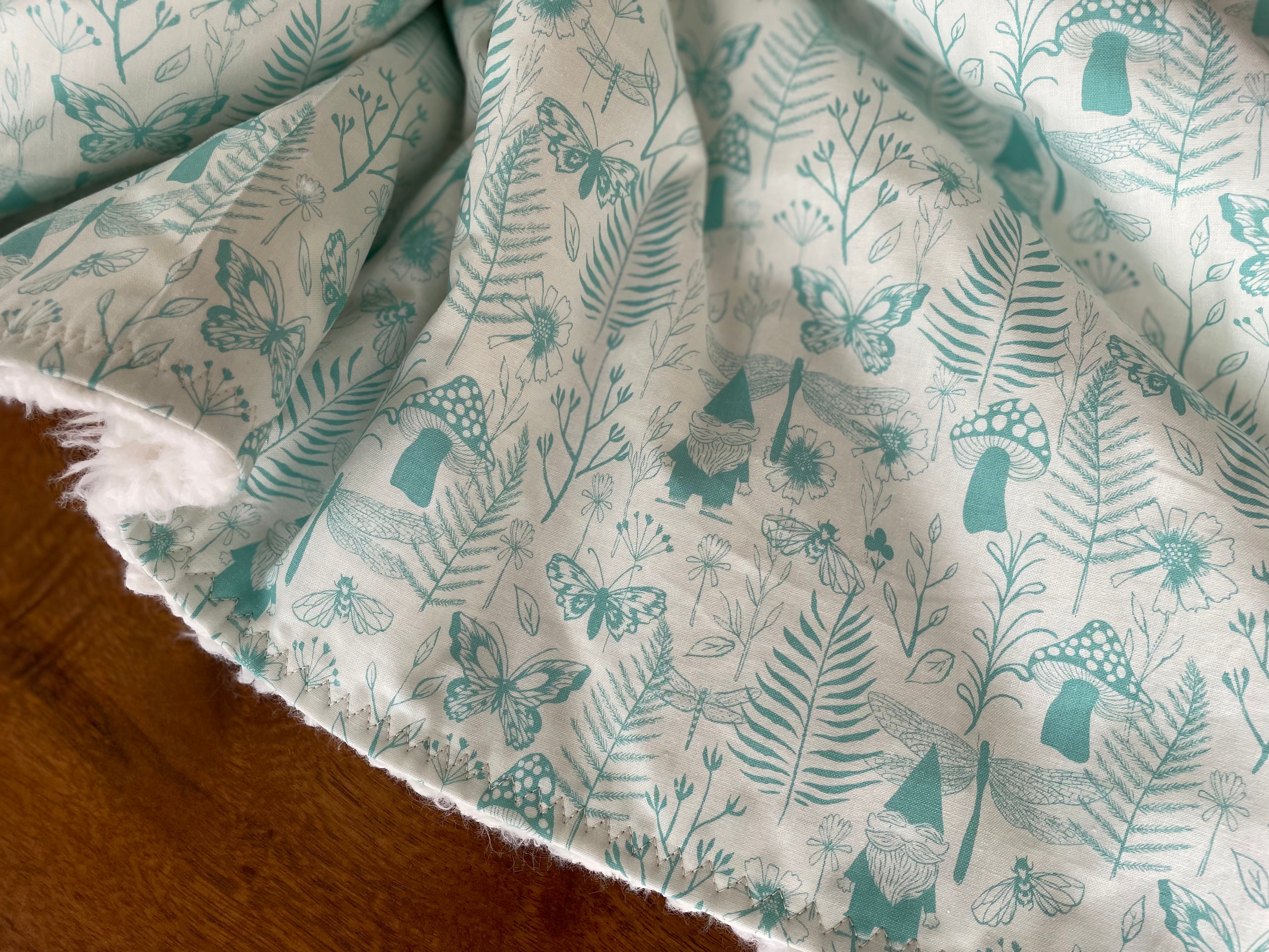 Baby Blanket - Blue Gnomes