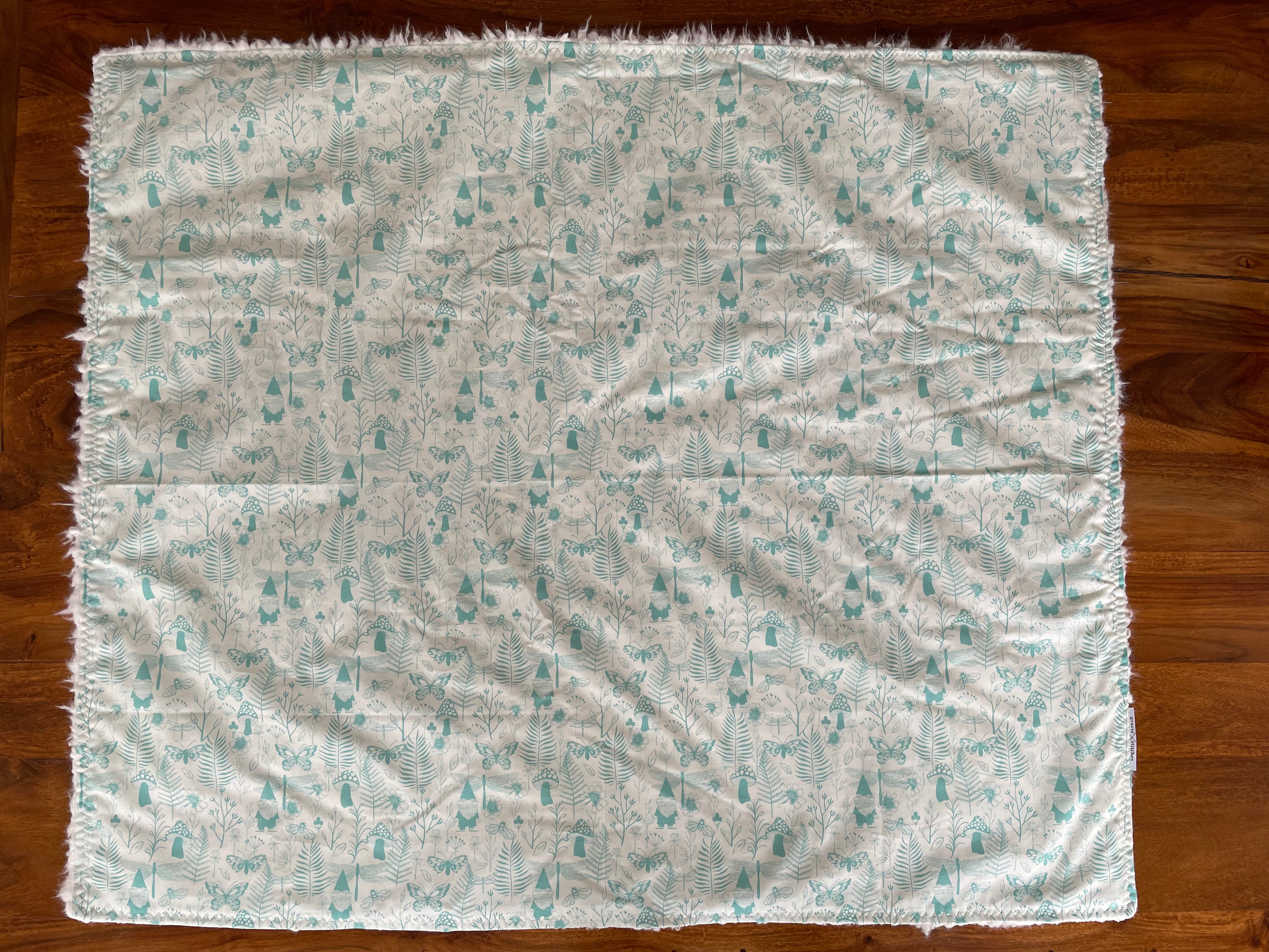 Baby Blanket - Blue Gnomes
