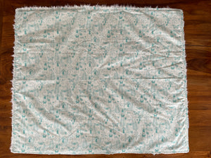 Baby Blanket - Blue Gnomes