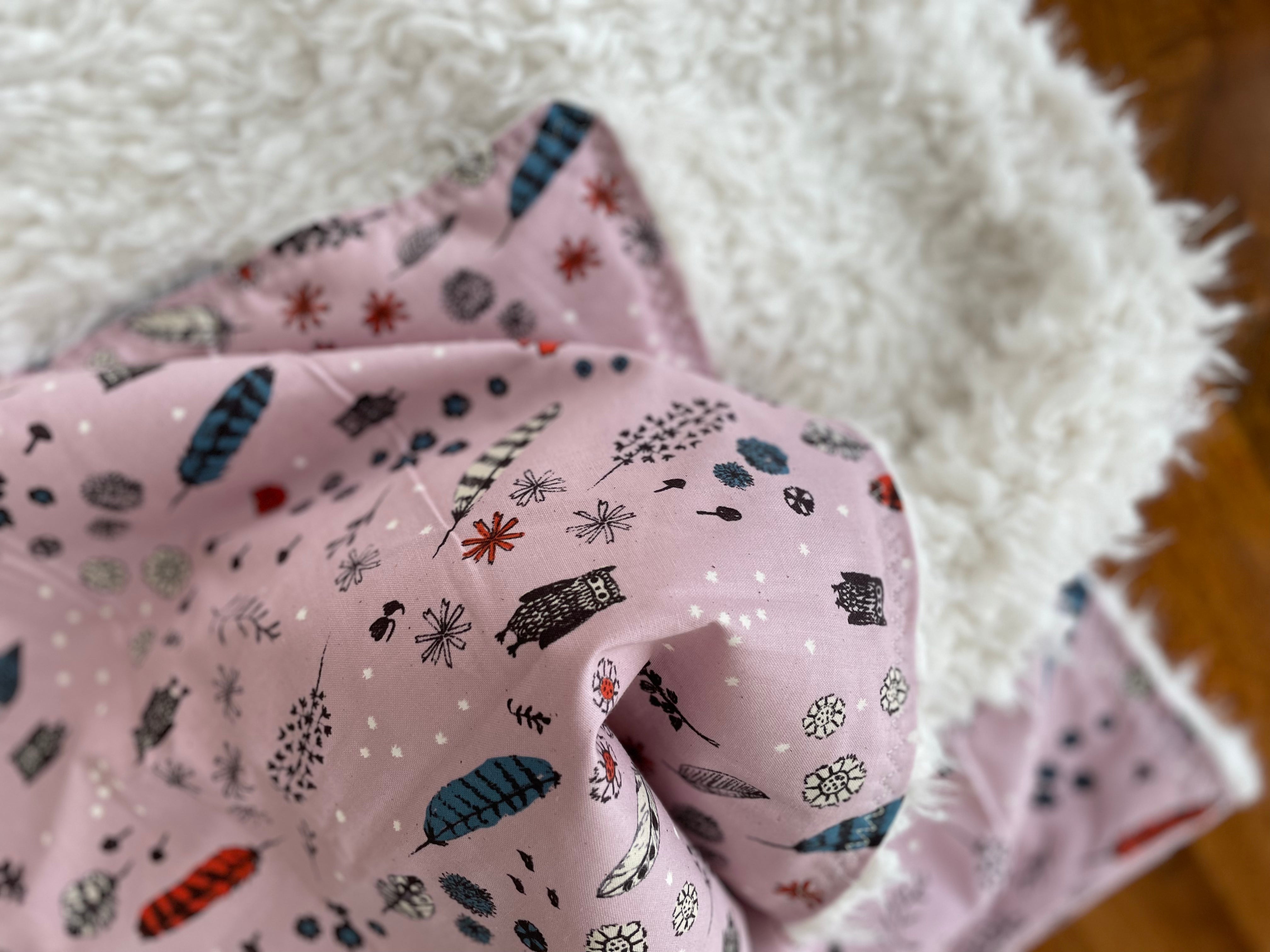 Baby Blanket - Lavender Owls